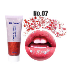 Load image into Gallery viewer, 20 Colors Multifunctional High Shine Body Face Glitter Gel Waterproof For Party Nail Hair Art Sparkling Sequins Festival Makeup
