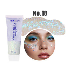 Load image into Gallery viewer, 20 Colors Multifunctional High Shine Body Face Glitter Gel Waterproof For Party Nail Hair Art Sparkling Sequins Festival Makeup
