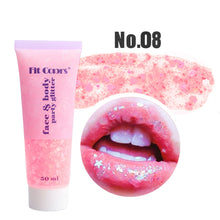 Load image into Gallery viewer, 20 Colors Multifunctional High Shine Body Face Glitter Gel Waterproof For Party Nail Hair Art Sparkling Sequins Festival Makeup
