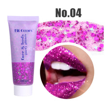 Load image into Gallery viewer, 20 Colors Multifunctional High Shine Body Face Glitter Gel Waterproof For Party Nail Hair Art Sparkling Sequins Festival Makeup

