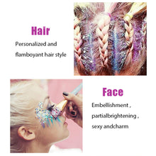 Load image into Gallery viewer, 20 Colors Multifunctional High Shine Body Face Glitter Gel Waterproof For Party Nail Hair Art Sparkling Sequins Festival Makeup
