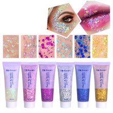 Load image into Gallery viewer, 20 Colors Multifunctional High Shine Body Face Glitter Gel Waterproof For Party Nail Hair Art Sparkling Sequins Festival Makeup

