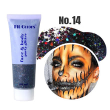 Load image into Gallery viewer, 20 Colors Multifunctional High Shine Body Face Glitter Gel Waterproof For Party Nail Hair Art Sparkling Sequins Festival Makeup

