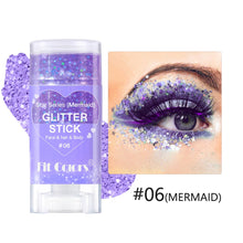 Load image into Gallery viewer, Multi-Use Body Glitter Gel Face Lip Eye Shimmer Holographic Iridescent Sparkle Pigment Shiny for Festival Rave Stage Halloween Makeup

