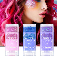 Load image into Gallery viewer, Multi-Use Body Glitter Gel Face Lip Eye Shimmer Holographic Iridescent Sparkle Pigment Shiny for Festival Rave Stage Halloween Makeup
