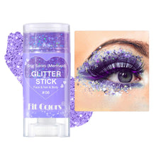 Load image into Gallery viewer, Multi-Use Body Glitter Gel Face Lip Eye Shimmer Holographic Iridescent Sparkle Pigment Shiny for Festival Rave Stage Halloween Makeup
