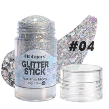 Load image into Gallery viewer, Body Glitter Gel Face Body Lip Eyeshadow Multicolor Makeup For Party Nail Hair Art Sparkling Sequins Festival Makeup
