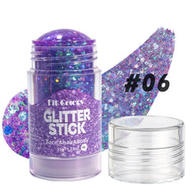 Load image into Gallery viewer, Body Glitter Gel Face Body Lip Eyeshadow Multicolor Makeup For Party Nail Hair Art Sparkling Sequins Festival Makeup
