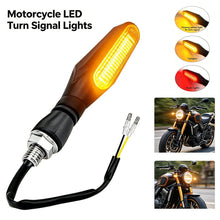 Load image into Gallery viewer, 1pcs 36LED 32LED Motorcycle Turn Signal Light Flowing Amber Indicator White Red Sequential Warning Lamp for Honda Kawasaki Yamaha ATV

