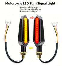 Load image into Gallery viewer, 1pcs 18/24LED Motorcycle Turn Signal Light Flowing Amber Indicator White Red Sequential Warning Lamp for Honda Kawasaki Yamaha ATV
