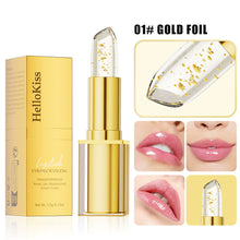 Load image into Gallery viewer, Changing Lipstick Gold Crystal Lipstick Color Changing Long Lasting Moisturizing Glossy Shine Lip Gloss Hydrating Lipstick
