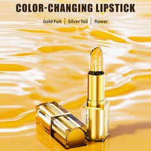 Load image into Gallery viewer, Changing Lipstick Gold Crystal Lipstick Color Changing Long Lasting Moisturizing Glossy Shine Lip Gloss Hydrating Lipstick

