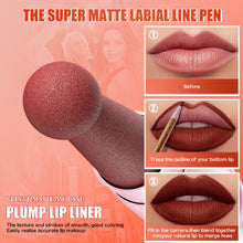 Load image into Gallery viewer, Longwear Liquid Lip Liner Waterproof 24 Hour Long Lasting Lip Liner Stain Marker Pen 2-in-1 Matte Semi Permanent Lipliner

