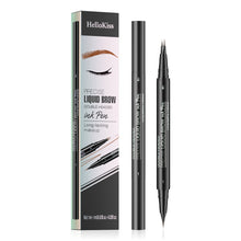 Load image into Gallery viewer, 2 in 1 Waterproof Eyebrow Pen Eyebrow Pencil Waterproof and Sweat-resistant Natural Looking Eye Brows Makeup Cosmetics
