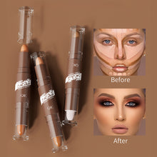 Load image into Gallery viewer, Double-ended Contour Stick Dual-purpose High-light Trimming Stick Contour Nose Shadow Facial Shape Brighten Trimming Cosmetic

