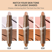 Load image into Gallery viewer, Double-ended Contour Stick Dual-purpose High-light Trimming Stick Contour Nose Shadow Facial Shape Brighten Trimming Cosmetic
