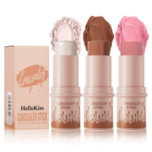 Load image into Gallery viewer, Makeup Face Brown Bronzer Contour StickHighlighter Brightening Contouring Stick Blusher Stick Face Cream Concealer Stick
