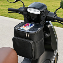 Load image into Gallery viewer, Motorcycle Front Storage Bag for Electric Bike Helmet Hanging Bag Waterproof Cycling Navigation E-Bike Handlebar Pouch Bag With Touch Screen
