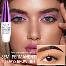 Load image into Gallery viewer, Peel Off Eyebrow Gel Tint Waterproof Long Lasting 3-5 Days Semi Permanent Eyebrow Color Tattoo Natural Looking Brow Tint Smudge Proof
