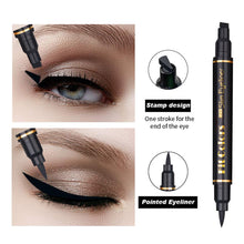 Load image into Gallery viewer, Black Wings Stamp Liquid Eyeliner Easy Cat Eye Template Makeup Tool Wing Long Lasting Waterproof Anti-sweat Eyeliner Stamp

