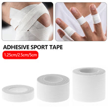 Load image into Gallery viewer, White Athletic Tape Adhesive Sport Tape Binding Physio Muscle Elastic Bandage Easy Tear Strain Injury Care Emergency Gymnastics Tape for Athletes

