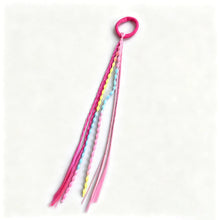 Load image into Gallery viewer, Colorful Elastic Hair Ties Elastic Hair Band With Wig Braid For Kids &amp; Adults Fashion Sweet Daily Hair Accessories
