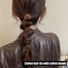 Load image into Gallery viewer, Korean Cute Retro Ball Design Elastic Hair Ties Elastic Hair Band Practical Ponytail Fixing Daliy Hair Accessories
