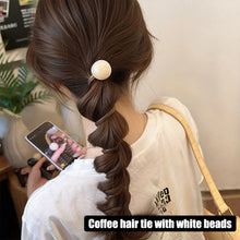 Load image into Gallery viewer, Korean Cute Retro Ball Design Elastic Hair Ties Elastic Hair Band Practical Ponytail Fixing Daliy Hair Accessories
