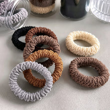 Load image into Gallery viewer, 6Pcs Thickened Widened High Elastic Hair Band Hair Ties Multicolor Simple Versatile Ponytail Hair Accessories
