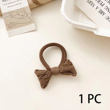 Load image into Gallery viewer, Korean Style High Elastic Hair Band Bow Hair Ties Seamless Ponytail Bun Hair Scrunchies Daily Hair Accessories
