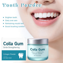 Load image into Gallery viewer, Collagen Hydroxyapatite Tooth Powder Gentle Whitening Gum Care Removes Plaque Stains Soothes Gums Fresh Breath Oral Care
