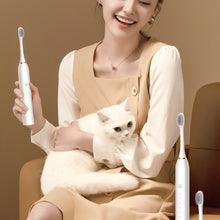 Load image into Gallery viewer, Electric Toothbrush for Adults IPX7 Waterproof Soft Brush Head USB Rechargeable 6 Cleaning Modes Ultrasonic Toothbrush
