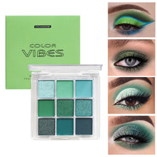 Load image into Gallery viewer, 9 Colors In 1 Eyeshadow Stick Portable Matte Pearlescent Eyeshadow Highlight Long-lasting Eye Makeup Cosmetics Dark Punk Color
