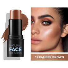 Load image into Gallery viewer, 12 Colors Blush Highlighter Contour Stick Cream Bronzer for Face Sculpting Natural Shadow Long Lasting Waterproof Blendable Contour Makeup
