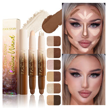 Load image into Gallery viewer, 2 in 1 Contour Stick Cream Highlighter Matte Bronzer Face Makeup Double End Concealer Nose Shadow Long Lasting Waterproof
