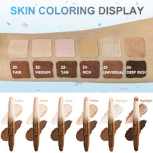 Load image into Gallery viewer, 2 in 1 Contour Stick Cream Highlighter Matte Bronzer Face Makeup Double End Concealer Nose Shadow Long Lasting Waterproof

