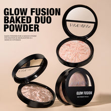 Load image into Gallery viewer, 6 Colors Baked Duo Matte Finishing Powder Foundation Compact Waterproof Long Lasting Full Coverage Makeup Base Smooth Skin
