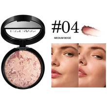 Load image into Gallery viewer, 6 Colors Baked Duo Matte Finishing Powder Foundation Compact Waterproof Long Lasting Full Coverage Makeup Base Smooth Skin
