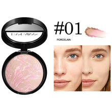 Load image into Gallery viewer, 6 Colors Baked Duo Matte Finishing Powder Foundation Compact Waterproof Long Lasting Full Coverage Makeup Base Smooth Skin
