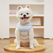 Load image into Gallery viewer, Summer Striped Cooling Dog Vest Thin Sleeveless Anti Shedding Pet T Shirt Costume Clothes For Small Medium Dogs Cats
