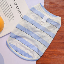 Load image into Gallery viewer, Summer Striped Cooling Dog Vest Thin Sleeveless Anti Shedding Pet T Shirt Costume Clothes For Small Medium Dogs Cats
