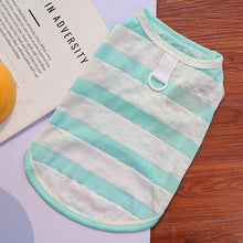 Load image into Gallery viewer, Summer Striped Cooling Dog Vest Thin Sleeveless Anti Shedding Pet T Shirt Costume Clothes For Small Medium Dogs Cats
