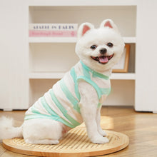 Load image into Gallery viewer, Summer Striped Cooling Dog Vest Thin Sleeveless Anti Shedding Pet T Shirt Costume Clothes For Small Medium Dogs Cats
