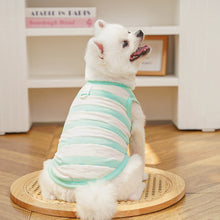 Load image into Gallery viewer, Summer Striped Cooling Dog Vest Thin Sleeveless Anti Shedding Pet T Shirt Costume Clothes For Small Medium Dogs Cats
