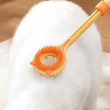 Load image into Gallery viewer, 2 In 1 Retractable Double Sided Cat Teaser Wand Multifunctional Massage Scratcher Interactive Pet Toy For Kittens
