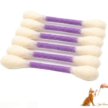 Load image into Gallery viewer, 6Pcs Giant Cotton Swab Shaped Catnip Cat Toy Durable Chewing Teething Dental Rope Interactive Kitten Play Accessory
