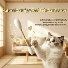 Load image into Gallery viewer, Giant Wool Cotton Swab Shaped Catnip Toy Durable Teeth Grinding Chew Stick Interactive Kitten Self Play Accessory
