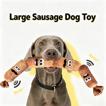 Load image into Gallery viewer, Simulated Sausage Plush Squeaky Dog Toy BB Sound Bite Resistant Teeth Grinding Chew Toy For Puppy Boredom Relief
