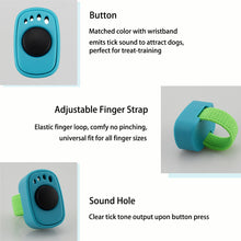 Load image into Gallery viewer, Professional Mini Finger Ring Pet Training Clicker No Battery Lightweight Interactive Sound Trainer For Dogs Cats
