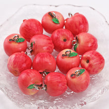 Load image into Gallery viewer, 5Pcs Simulation 3D Apple Fruit Resin Loose Beads DIY Handmade Bracelet Necklace Phone Charm Craft Supplies
